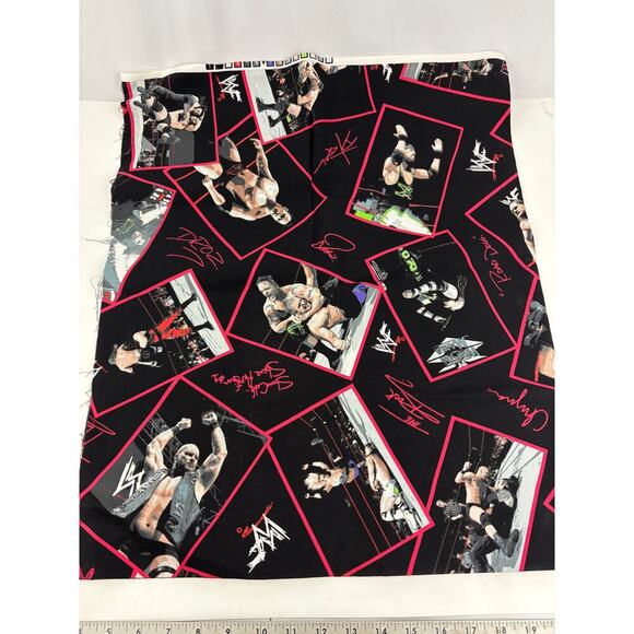 Wrestling Fabric WWF Stone Cold Steve Austin The Rock Chyna 37”x44” Rare 2000 - Picture 2 of 8